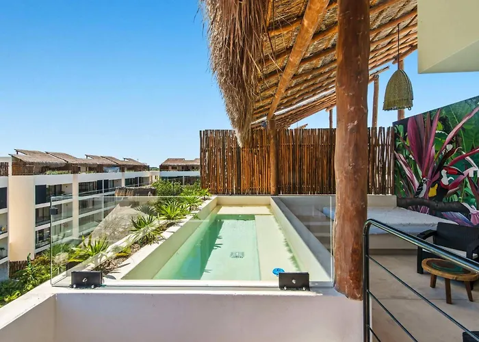 Penthouse With Private Plunge Pool - 2 King Tulum